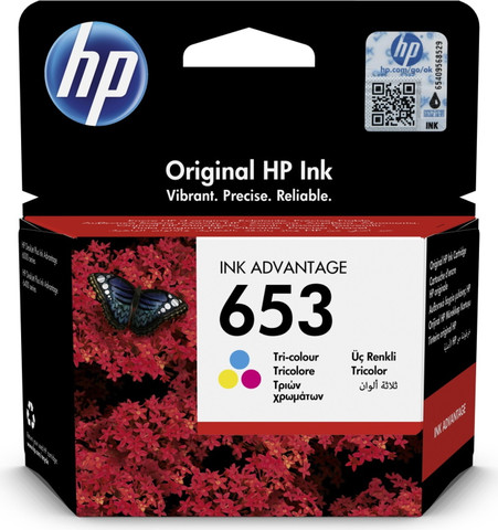 ראש דיו צבעוני מקורי HP אייץ' פי 3YM74AE 653