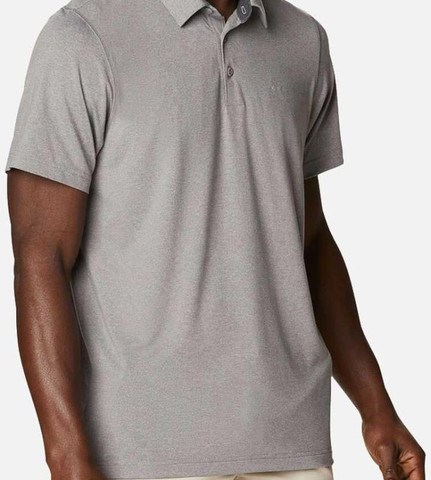 חולצת פולו לגברים Tech Trail Polo boulder/black