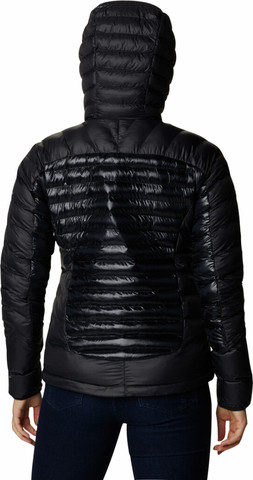 מעיל מבודד לנשים Labyrinth Loop Hooded W Black