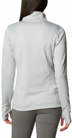 חולצת מיקרו-פליס לנשים Park View Grid Fleece Half Zip cirrus grey