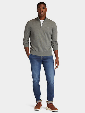 סווטשרט Timberland  לגברים דגם River Zip Neck