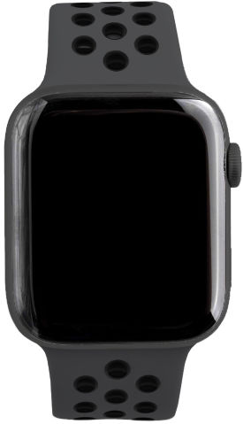 שעון חכם 40 מ"מ Apple אפל Watch Nike SE 40mm GPS - כיסוי שחור ורצועת ספורט שחורה