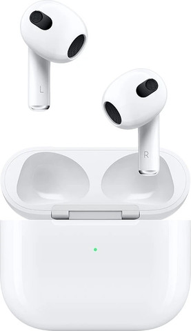 אוזניות אלחוטיות Apple AirPods 3 (3rd generation) - כולל מארז עם טעינה בחיבור Lightning