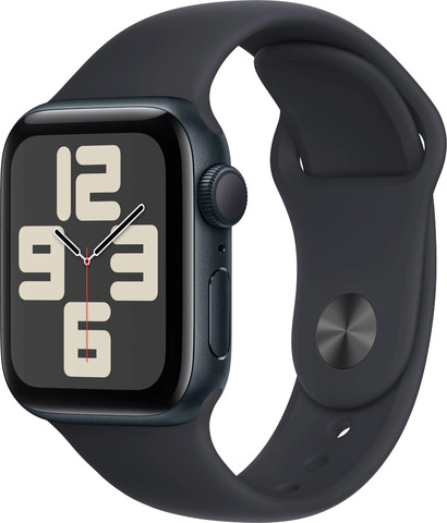 שעון חכם Apple Watch SE 2nd Gen (GPS) 40mm Midnight Aluminum Case with Midnight Sport Band - M/L