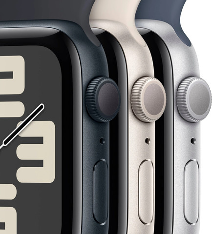 שעון חכם Apple Watch SE 2nd Gen (GPS) 40mm Midnight Aluminum Case with Midnight Sport Band - M/L