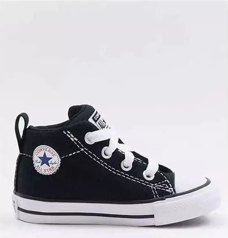 Converse CTAS STREET MID BLACK/WHITE/BL A01721C נעלי אופנה