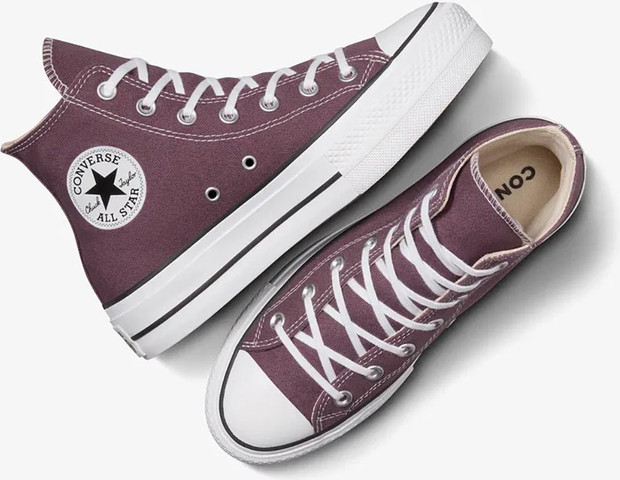 נעלי אולסטאר Chuck Taylor Lift Platform נשים - קונברס אולסטאר - Purple
