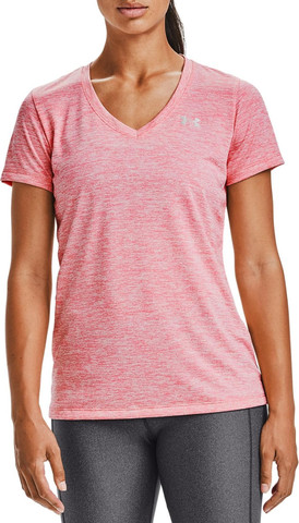 טי שירט Under Armour לנשים דגם Tech V-Neck Twist Tee