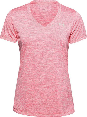 טי שירט Under Armour לנשים דגם Tech V-Neck Twist Tee
