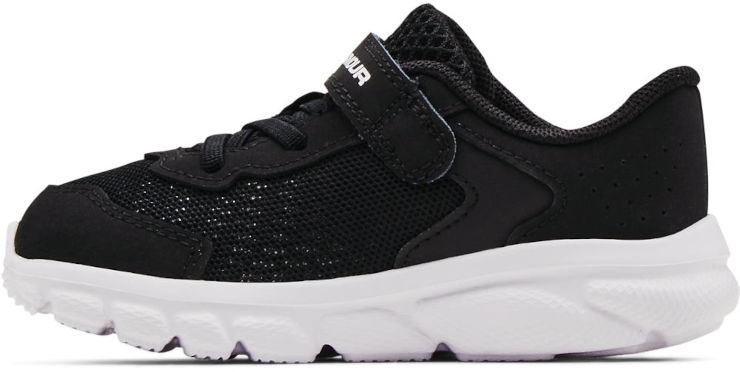 Under Armour BInf Assert 9 AC נעלי צעד ראשון אנדר ארמור צבע שחור לבן נעלי ספורט ילדים