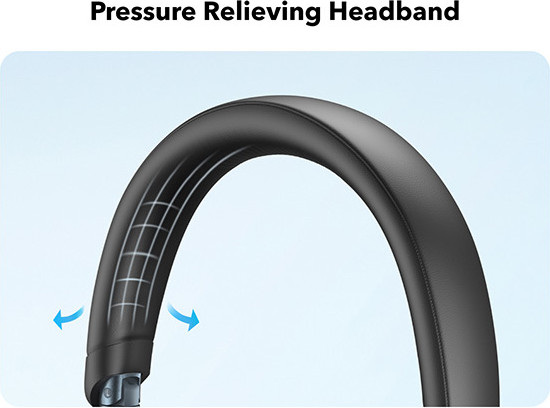 אוזניות קשת On-Ear אלחוטיות Anker אנקר Soundcore Space One A3035 לבן