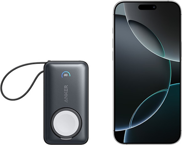 סוללת גיבוי 10,000mAh ‏Anker אנקר MagGo Power Bank