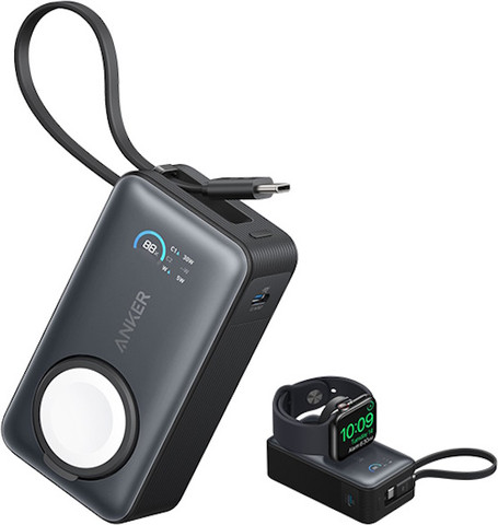 סוללת גיבוי 10,000mAh ‏Anker אנקר MagGo Power Bank