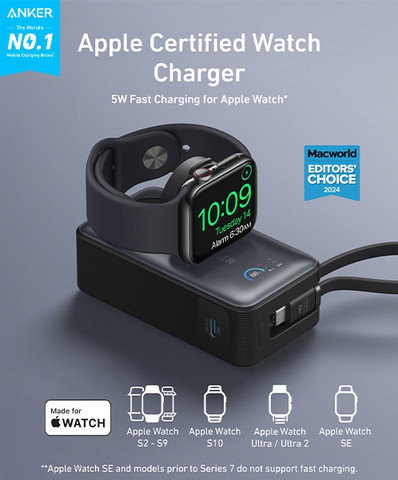 סוללת גיבוי 10,000mAh ‏Anker אנקר MagGo Power Bank