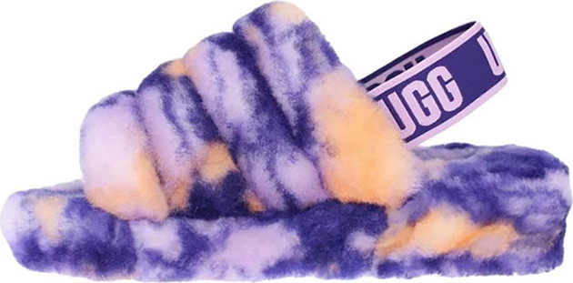 סנדלי UGG לנשים דגם Fluff Yeah Slide  Marble