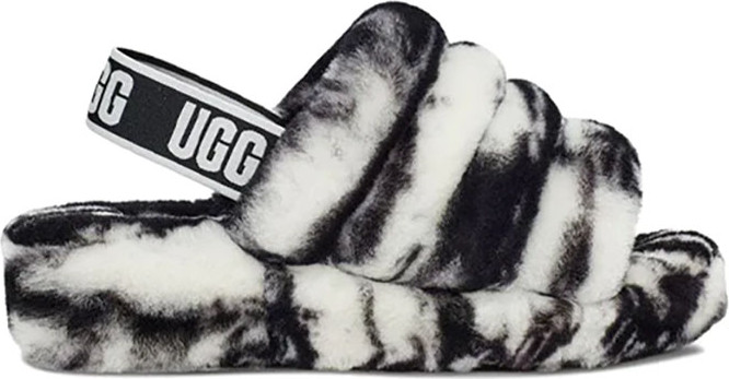 סנדלי UGG לנשים דגם Fluff Yeah Slide  Marble