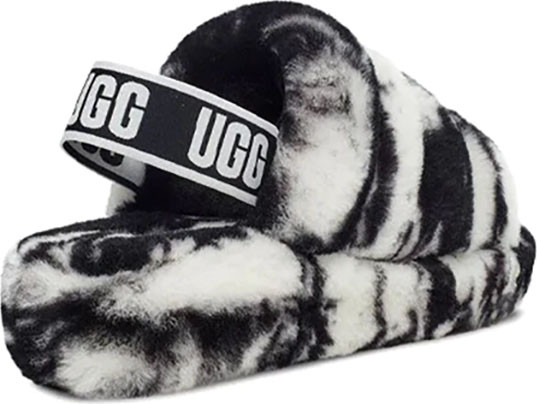 סנדלי UGG לנשים דגם Fluff Yeah Slide  Marble
