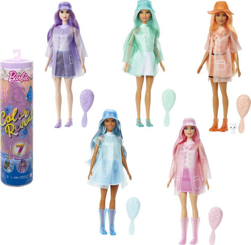 ברבי מחליפה צבעים - 7 הפתעות - Barbie Color Reveal