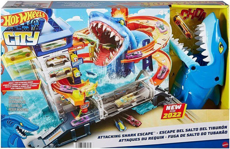 מסלול מכוניות מתקפת כריש - Hot Wheels