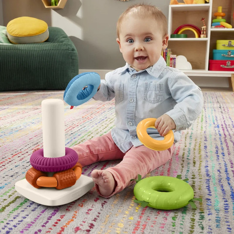 מגדל טבעות חושי - Fisher Price