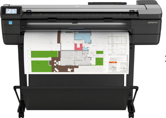 מדפסת משולבת HP DesignJet T830 של 36 אינץ' (F9A30D)