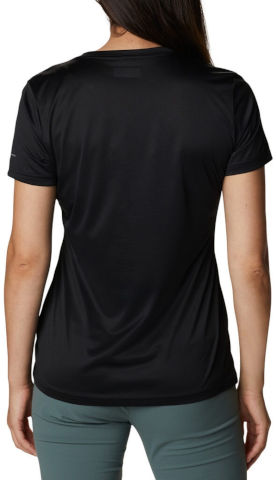 חולצה קצרה לנשים Columbia Hike S/S Crew Black