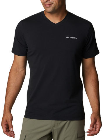 SUN TREK V-NECK S/S black M  חולצה