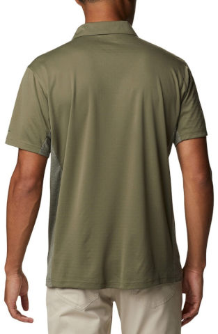 חולצה פולו לגברים Zero Ice Cirro-Cool Polo Stone Green