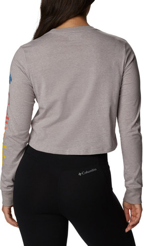 חולצה ארוכה לנשים North Cascades L/S Printed columbia grey