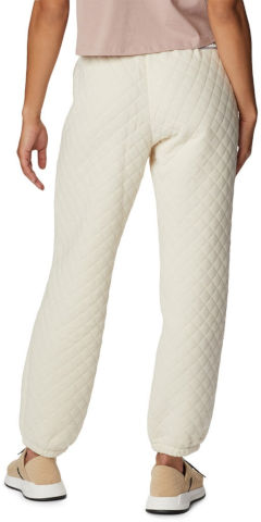 מכנסי אימון לנשים Columbia Lodge Quilted Jogger chalk