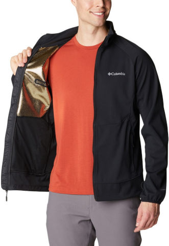 מעיל סופטשל לגברים Canyon Meadows Softshell Black