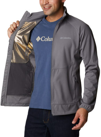 מעיל סופטשל לגברים Canyon Meadows Softshell city grey