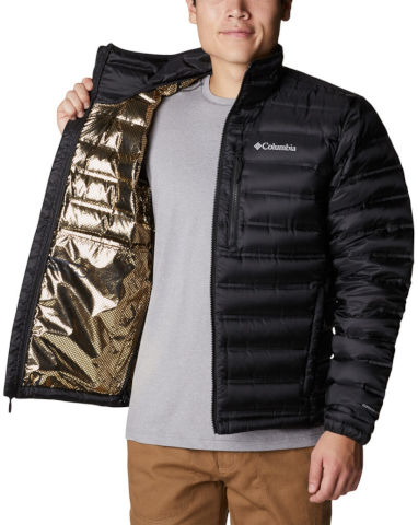 מעיל פוך לגברים Pebble Peak Down Black
