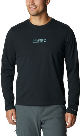 CSC ALPINE WAY II LS T black M  חולצה