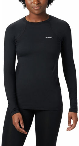 חולצה תרמית ארוכה לנשים Midweight Stretch Long Sleeve Top black/black