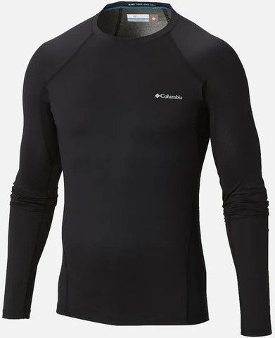 חולצה תרמית ארוכה לגברים Midweight Stretch Long Sleeve Top black/black