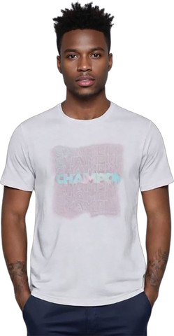 טי-שירט Champion לגברים דגם Lightweight Multi Logo