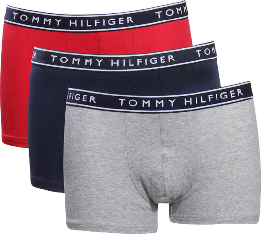 מארז שלישיית בוקסר לגבר TOMMY HILFIGER COTTON STRETCH TRUNK
