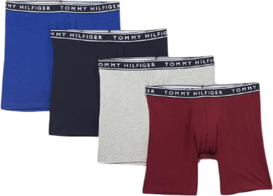 מארז 4 יחידות בוקסר לגבר TOMMY HILFIGER COTTON STRETCH BRIEFS