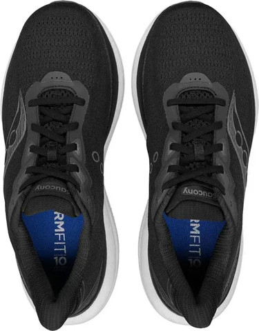 נעלי ריצה רחבות סאקוני לגברים Saucony TRIUMPH 23 BLACK/WHITE S21024-200