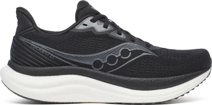 נעלי ריצה רחבות סאקוני לגברים Saucony TRIUMPH 23 BLACK/WHITE S21024-200