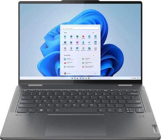 מחשב נייד Lenovo מסך מגע "14 מתהפך מעבד ™Intel® Core i7-1255U דור 12 כונן 1TB SSD זכרון 16GB LPDDR5 מאיץ גרפי Intel Iris Xe Graphics עודפי מלאי