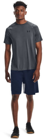 Under Armour Men's RAID 2.0 SS חולצת אימון ספורט חדר כושר ריצה קצרה גברים בצבע אפור ספורט