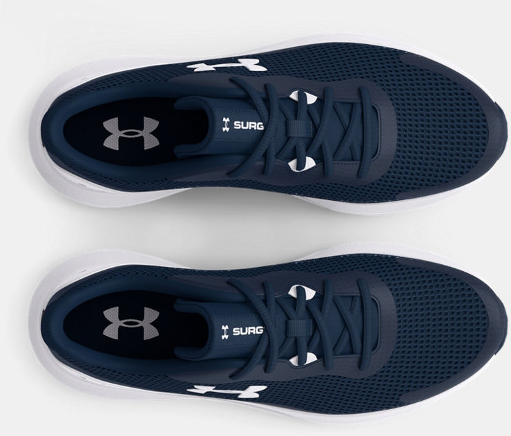 Under Armour UA Surge 3 נעלי ספורט ריצה גברים אימון אנדר ארמור צבע כחול לבן