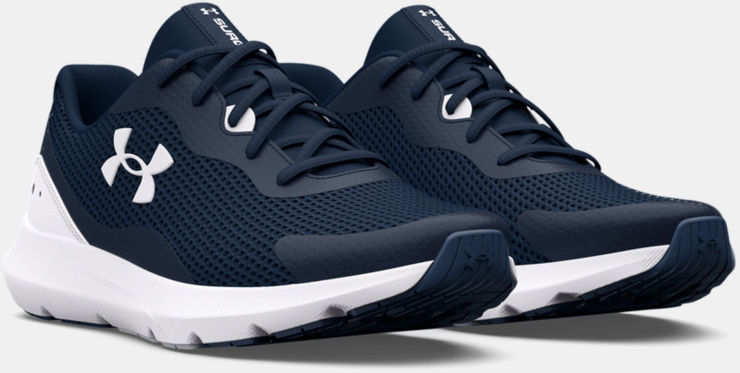 Under Armour UA Surge 3 נעלי ספורט ריצה גברים אימון אנדר ארמור צבע כחול לבן