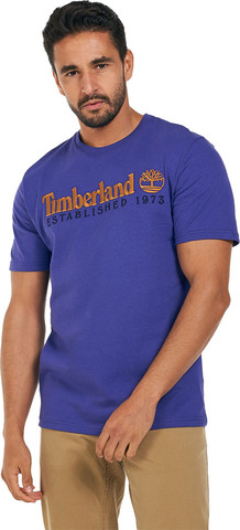 טי שירט שרוול קצר Timberland לגברים דגם Est 1973 Tee