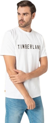טי שירט שרוול קצר Timberland לגברים דגם SS Block Brande