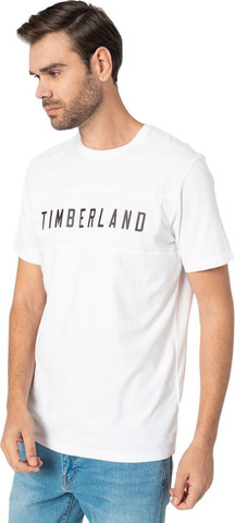 טי שירט שרוול קצר Timberland לגברים דגם SS Block Brande