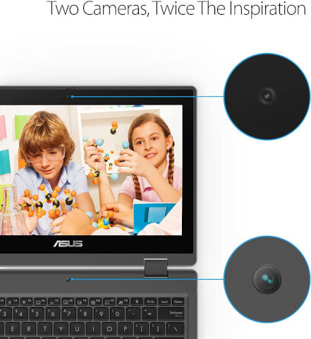 מחשב נייד 2 ב-1 "11.6 ASUS דגם BR1100 עם מערכת הפעלה Win 10 Pro כולל עט