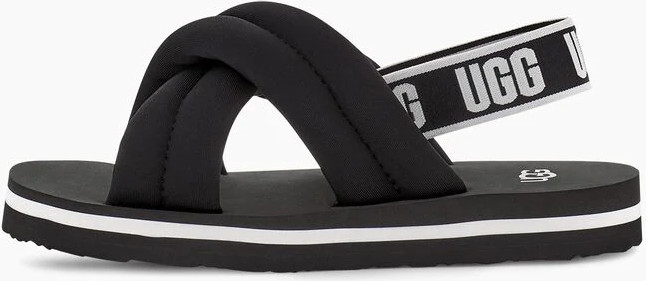 UGG  BLK EVERLEE BLACK 1124914K-black כפכפים